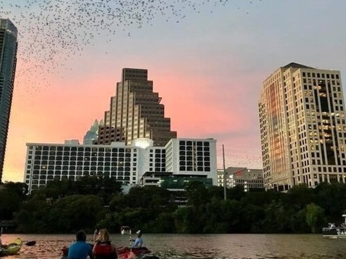 a large body of water with a city in the background